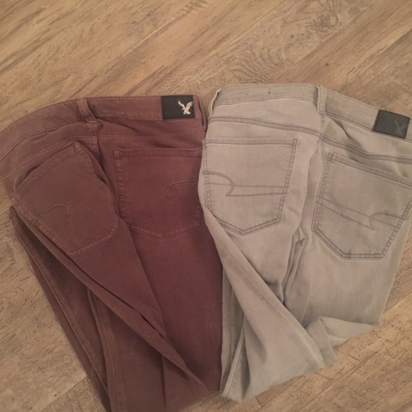 2pr. American Eagle Jeggings 6R - Picture 3 of 8
